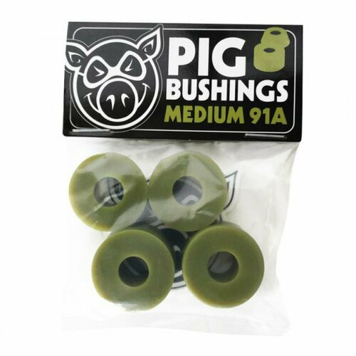 Амортизаторы для скейтборда Pig medium bushings 91a olive