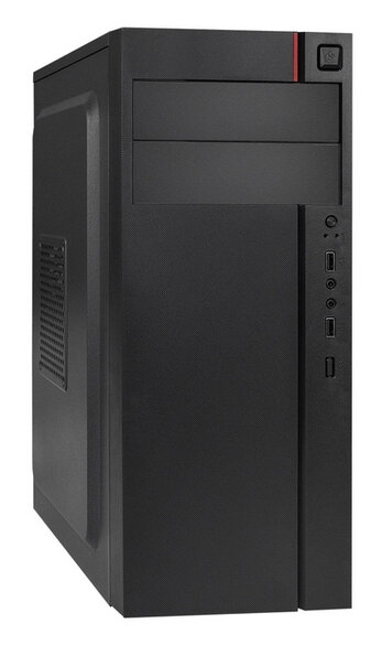 Корпус Miditower ExeGate AA-440 ATX без БП черный EX290172RUS