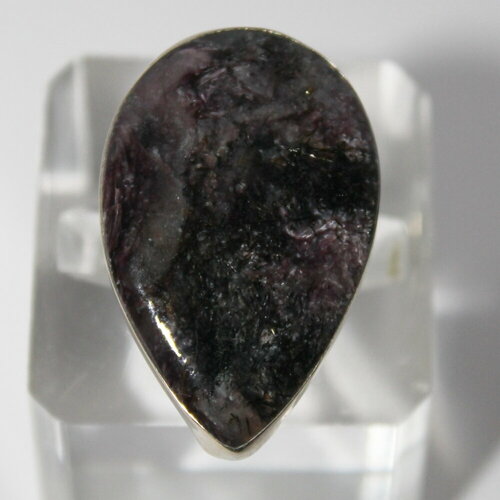 Кольцо True Stones, чароит, размер 18.5, фиолетовый кольцо true stones чароит размер 17 5 фиолетовый