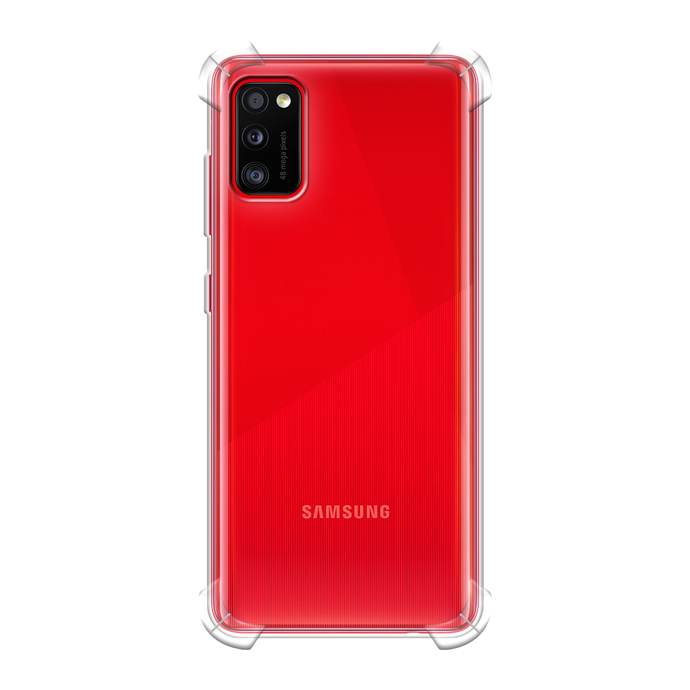 Противоударный силиконовый чехол на Samsung Galaxy A41 / Самсунг Галакси А41, прозрачный