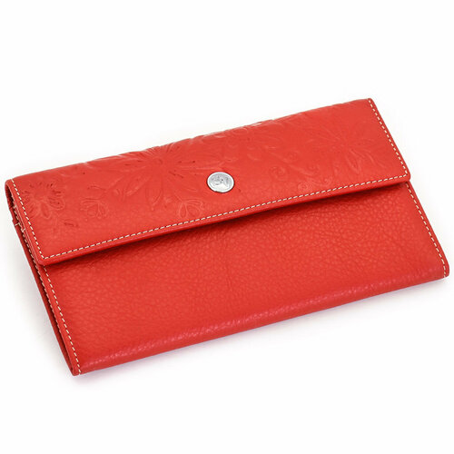 фото Кошелек sergio valentini, фактура тиснение, красный