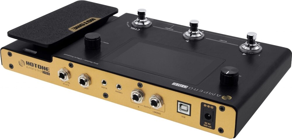 Hotone Ampero One напольный гитарный процессор эффектов, цвет черный — фото 1