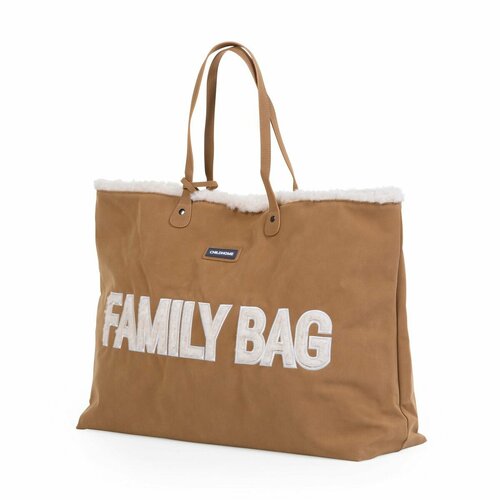 Сумка для мамы CHILDHOME FAMILY BAG, сумка для прогулок с ребенком, городская, для путешествий, подходит для ручной клади, коричневый