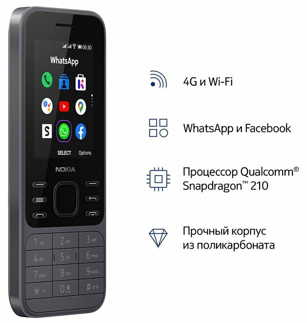 Телефон Nokia 6300 4G