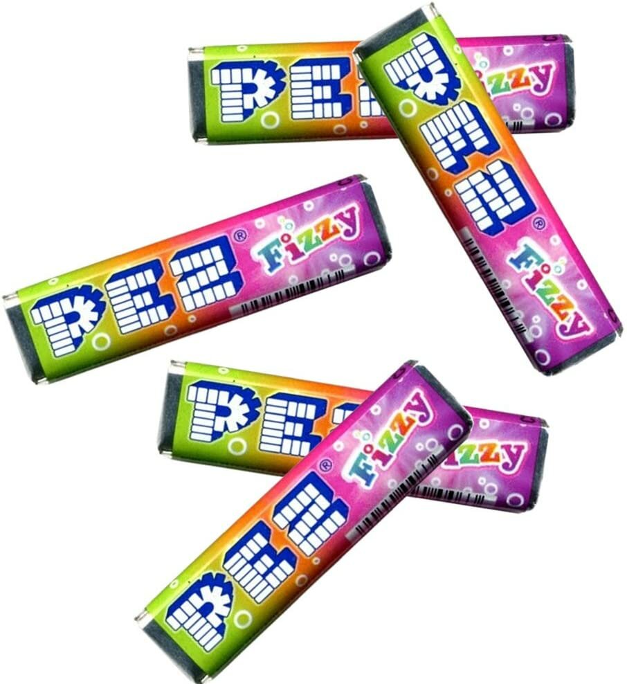 PEZ FIZZY конфеты с фруктовым вкусом, набор 68г - фотография № 2