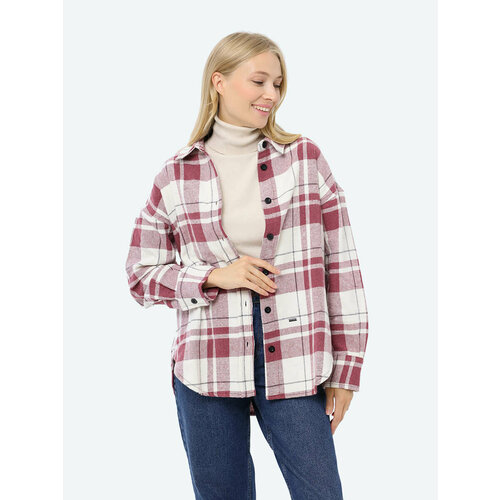 фото Рубашка vitacci, размер 50-52, бордовый