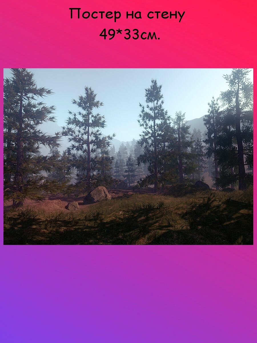 Постер, плакат на стену "Rust (игра)" 49х33 см (A3+)