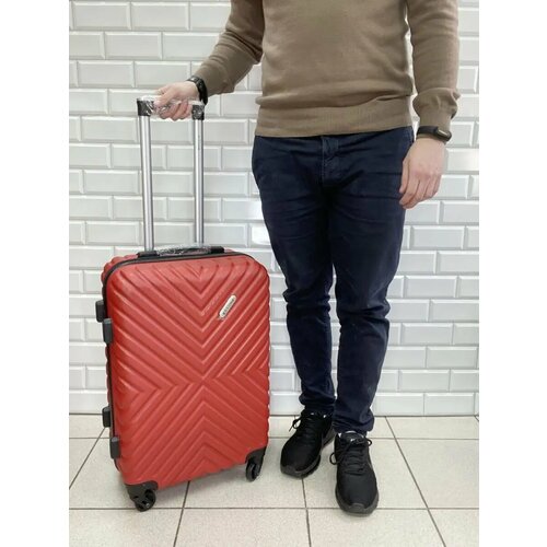 фото Чемодан l'case, 58 л, размер m, красный