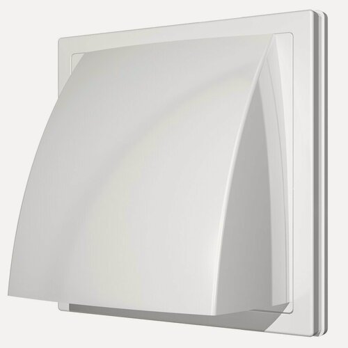 Изображение товара Выход стенной пластик, вентиляционный, установочный диаметр 100 мм, с обратным клапаном, белый, ERA, 1515К10ФВ