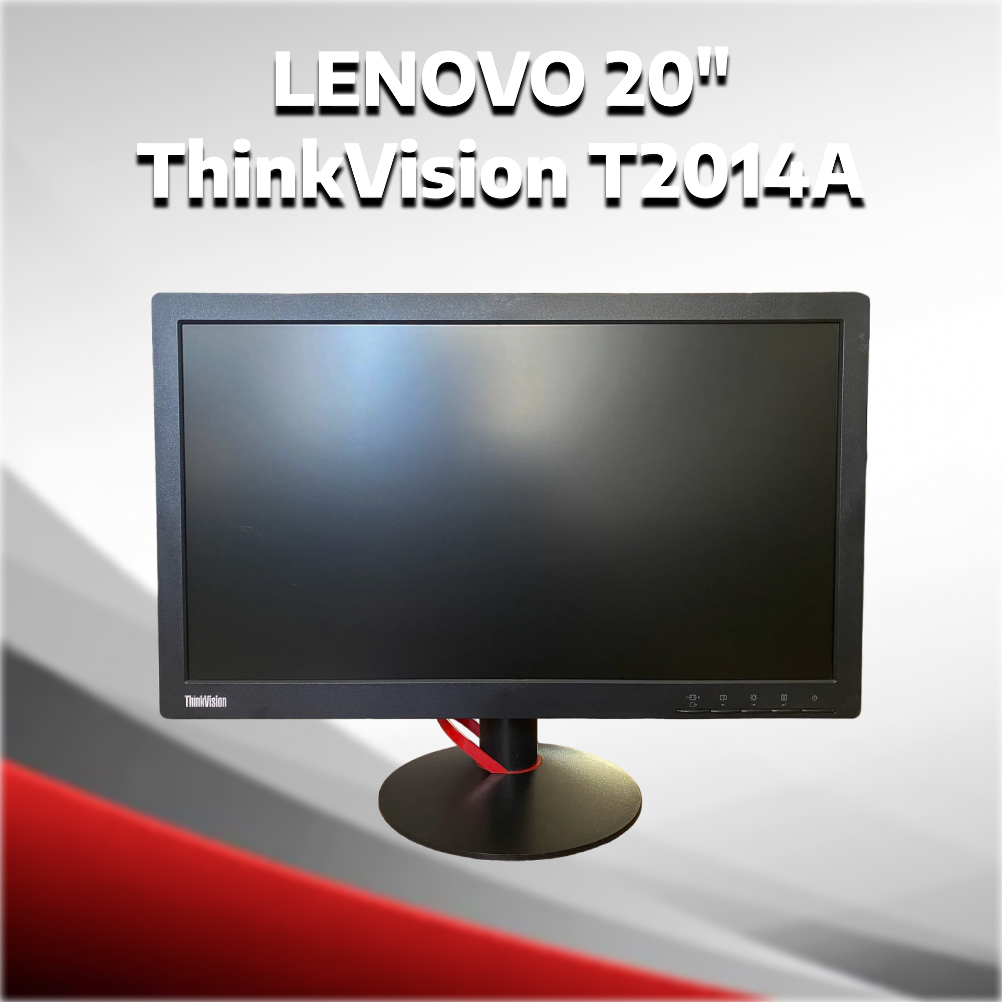 Lenovo 19.5" ThinkVision T2014A [1600x900@60 Гц, TN, 5 мс, 1000:1, 250 кд/м2, 170°/160°, VGA (D-Sub), DVI-D]
