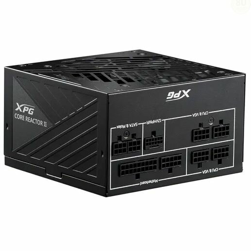 Блок питания ADATA XPG CORE REACTOR II 850W (CORE REACTOR II 850 GOLD) черный - 80+ Gold, ATX 20+4 пин, 4 pin + 4 pin x2 CPU, 8 SATA, 6 x 6+2 pin PCI-E