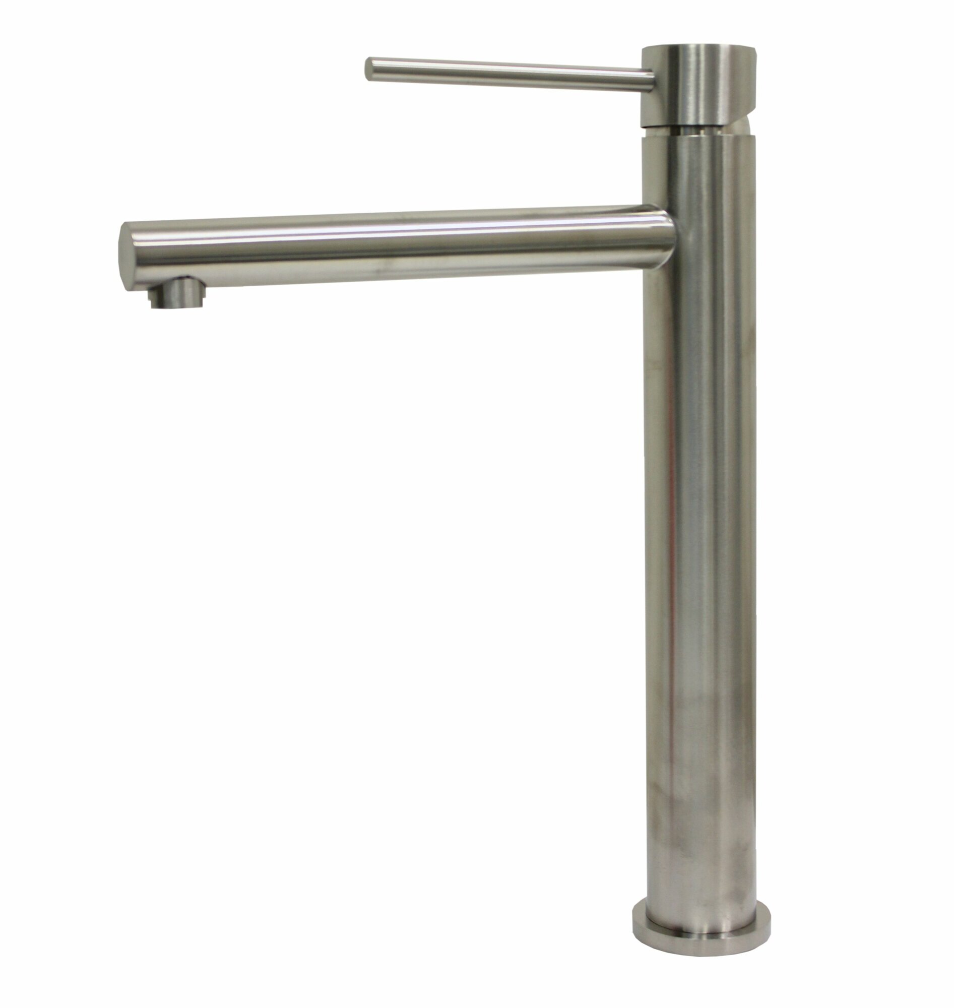 Смеситель NAVAQ однорукий д/умывальника высокий, сатин, нерж. сталь