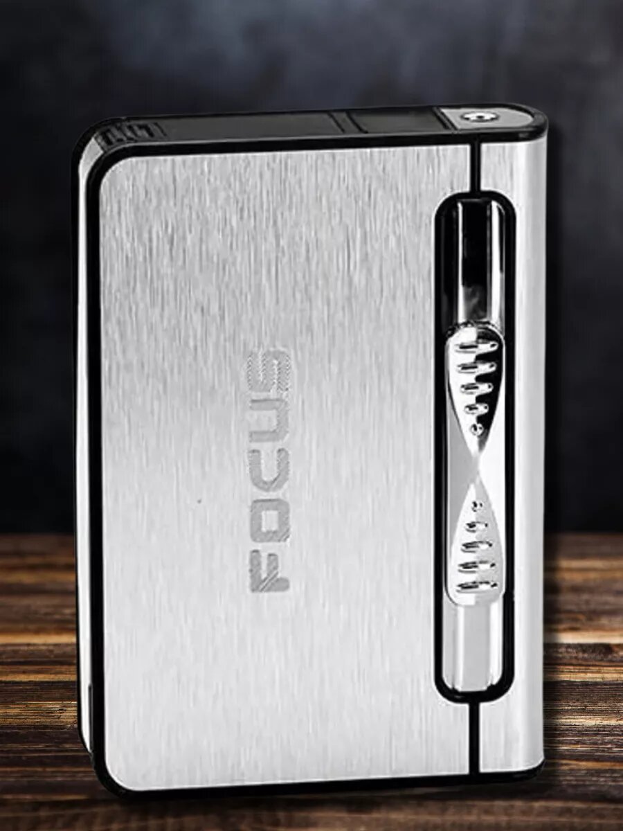 Портсигар для сигарет Фокус металлический с автоматической подачей