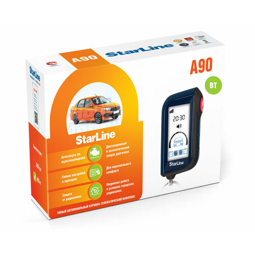 Охранно-телематический комплекс StarLine A90 BT 1953400₽