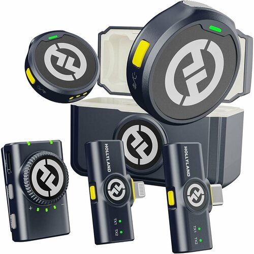 Hollyland Lark M2 беспроводная система микрофонов с поддержкой 32-битного аудио 13610₽