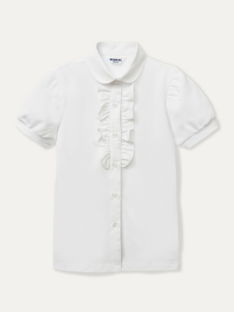 Школьная блуза Winkiki, размер 158, белый — фото 1