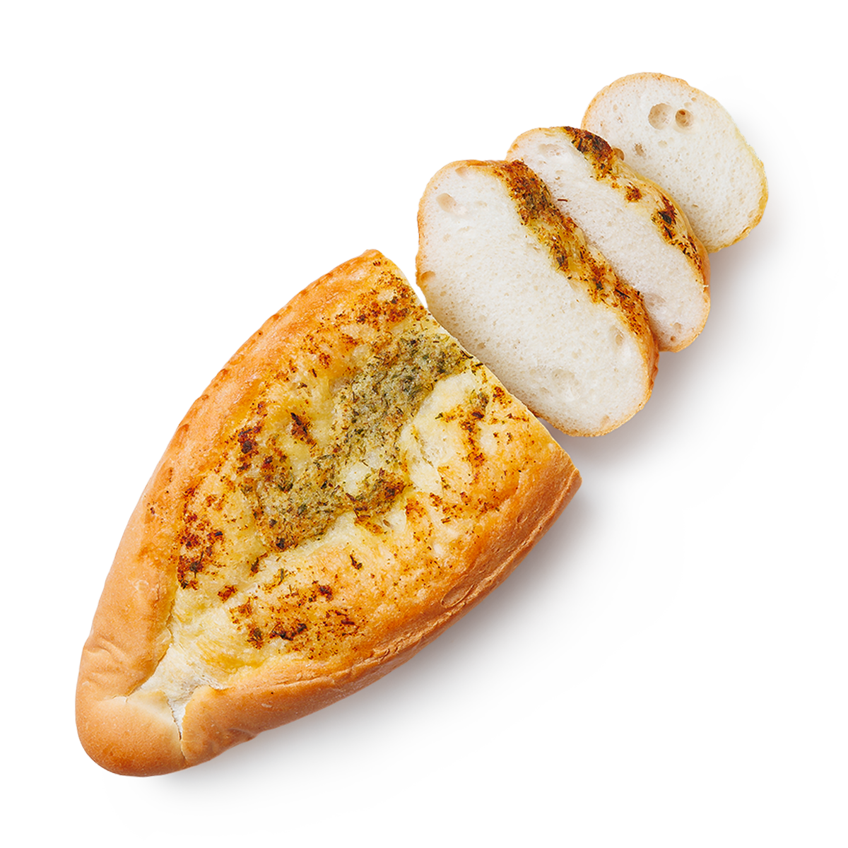 Багет "Бахетле", чесночный, в пластиковом пакете, 130 граммов, 1 упаковка