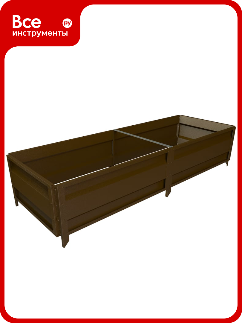 Сборная грядка Delta-Park GU 0.7х2 м коричневая 30011_GU702Br