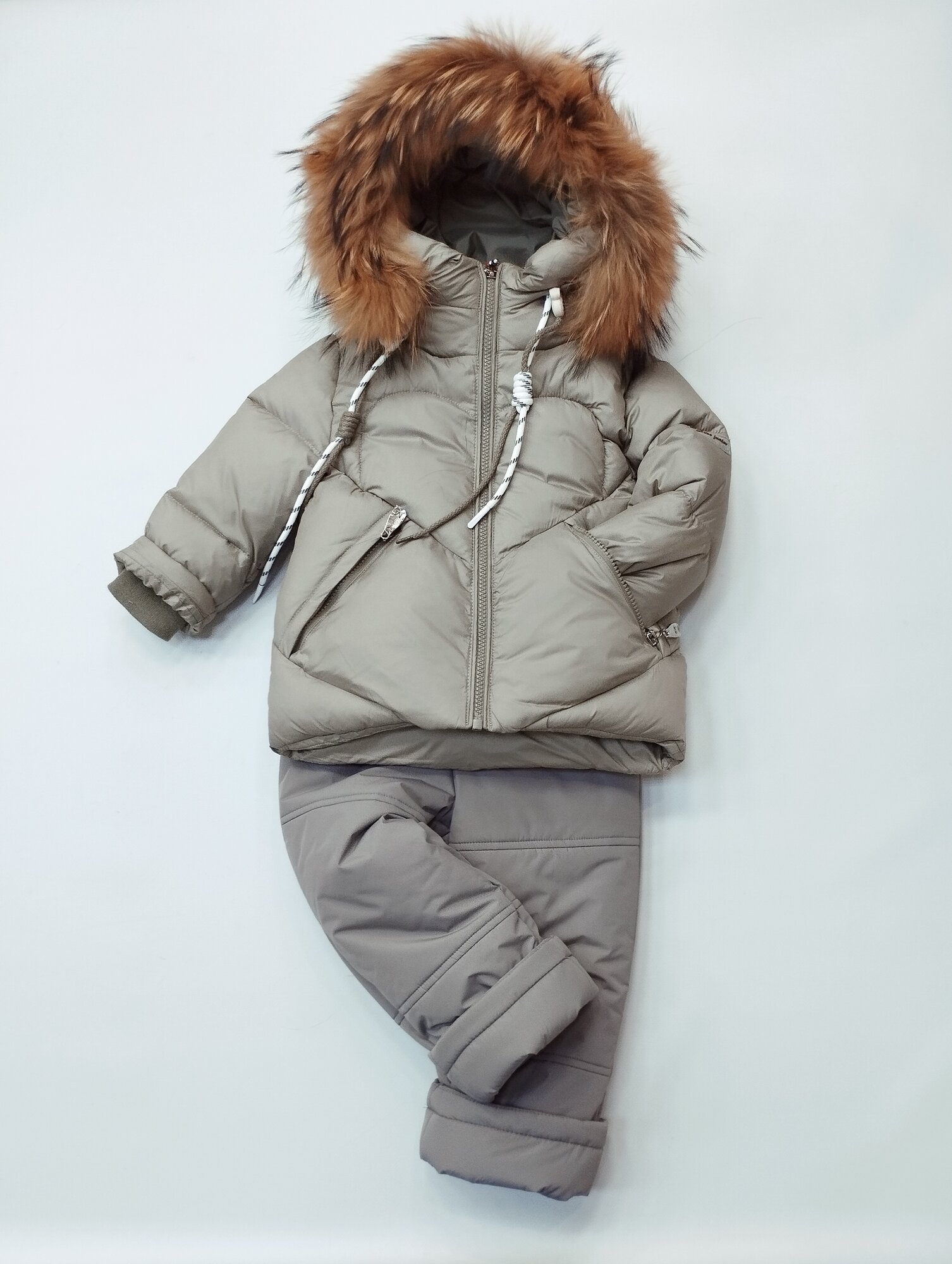 Комплект верхней одежды Мой Ангелок размер 80  хаки