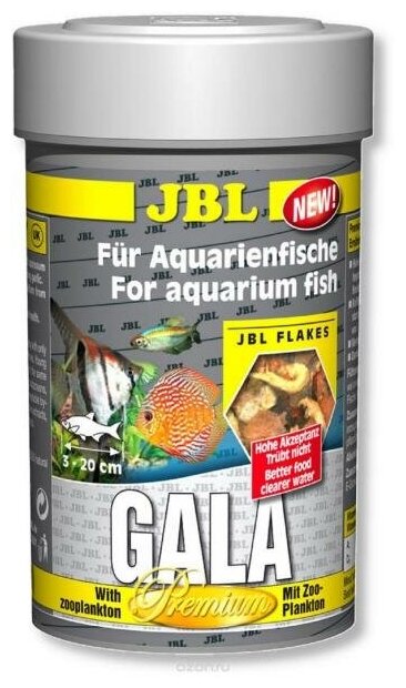 Основной корм для рыб JBL GMBH & CO. KG JBL Gala в форме хлопьев 250 мл. (30 г.) - фотография № 7