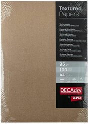 Бумага Decadry A4 Structured paper kraft текстурная крафт 95 г/м² 100 лист., коричневый