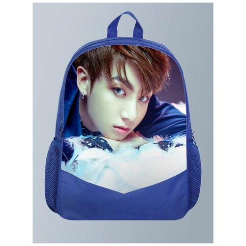 фото Голубой рюкзак с принтом музыка бтс bts, rm, джин, шуга, джей-хоуп, чимин, ви, чонгук, kpop - 178 brutbag