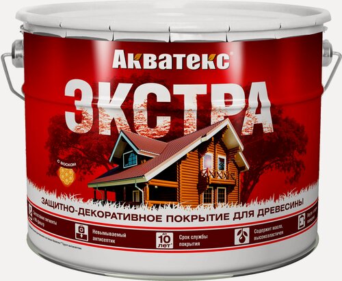 Изображение товара Защитно-декоративное покрытие акватекс экстра (груша / 9л.)