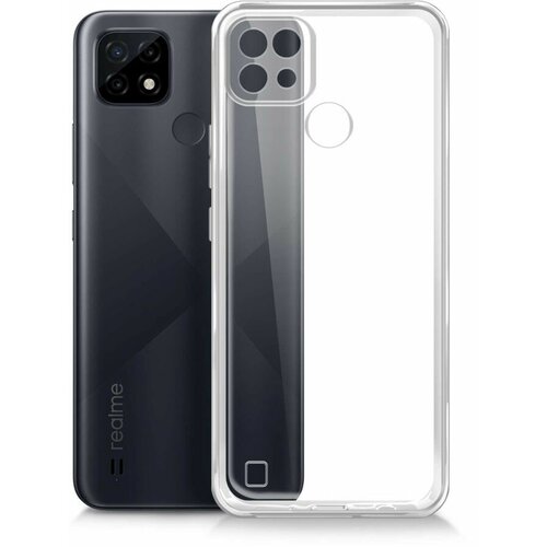 Чехол (клип-кейс) BORASCO для Realme C21, прозрачный [40040]