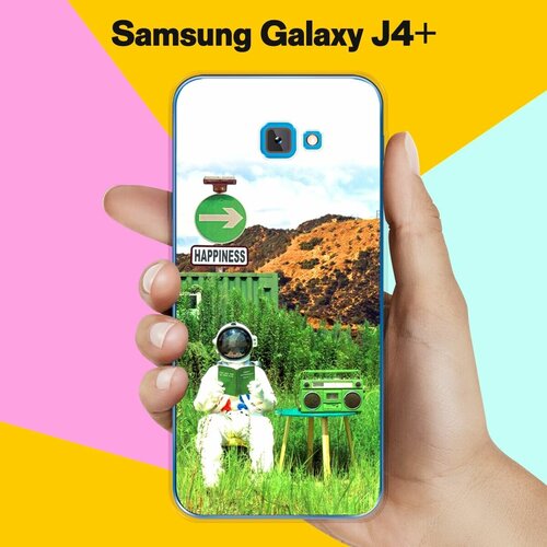 Силиконовый чехол на Samsung Galaxy J4+ Астронавт 8 / для Самсунг Галакси Джей 4 Плюс 2018 силиконовый чехол на samsung galaxy j4 пятна 50 для самсунг галакси джей 4 плюс 2018