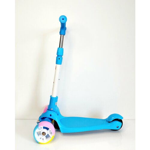 фото Самокат детский трехколесный scooter, складной, колеса светятся / музыка
