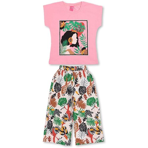 фото Костюм для девочки - розовый - девушка , размер 128 bonito