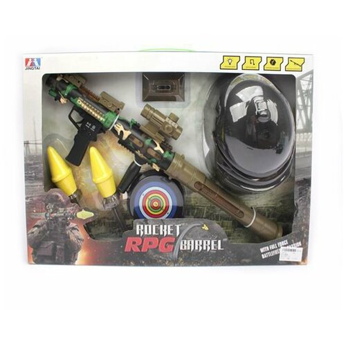 Игровой набор Военный, свет, звук, предметов 6 шт. Наша Игрушка 188A