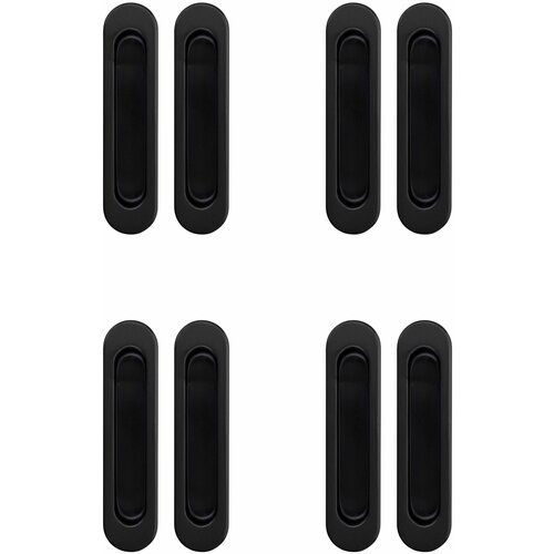 Ручки для раздвижных дверей Armadillo SH010-BL-26 черный (комплект 4 штуки)