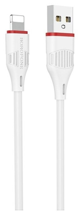 Кабель USB2.0 Am Lightning Borofone BX17 White, белый - 1 метр