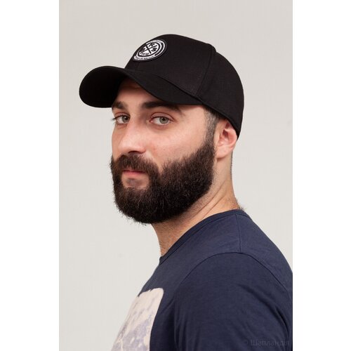 фото Бейсболка bersar, размер 57-58, черный