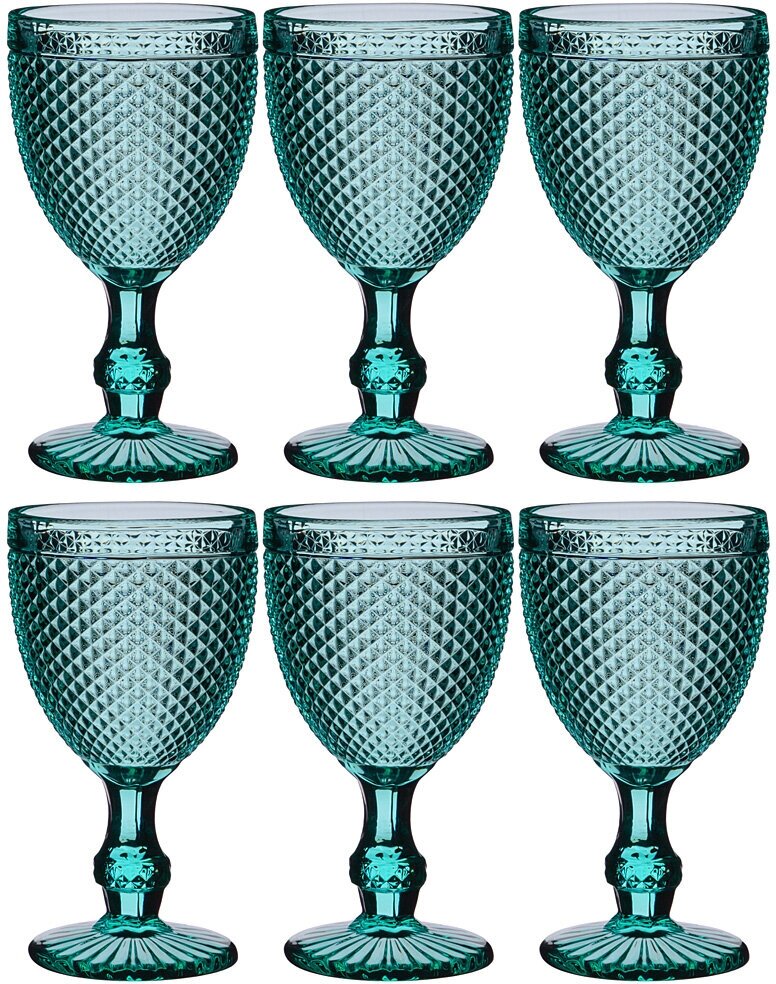 Набор бокалов для вина гранат 6шт серия muza color 300мл Lefard (781-217)