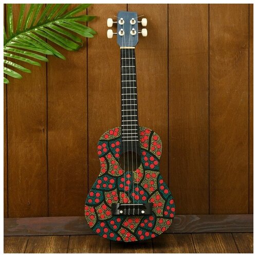 фото Музыкальный инструмент гитара-укулеле "любовь" 55х20х6 см dreammart