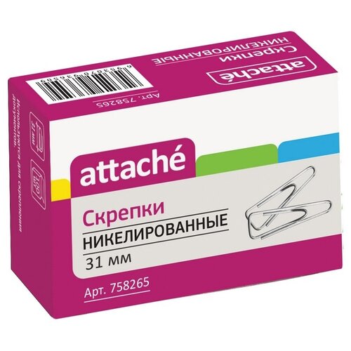 Attache Скрепки (758265) 31 мм (100 шт.) серебристый 100 шт.