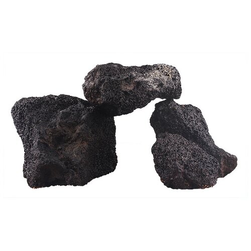 Декорация природная PRIME Черный вулканический камень М 10-20 см