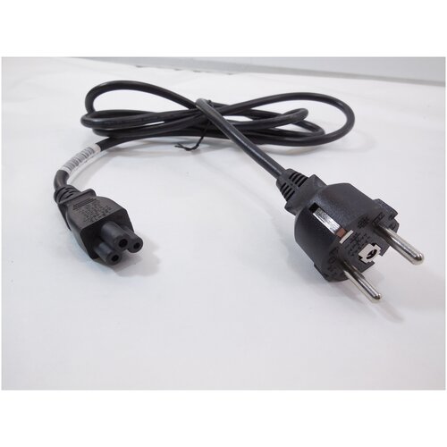 Кабель питания, CEE 7/7-IEC 320 C5, короткий 0,9м черный провод питания шнур сетевой для ноутбуков мониторов блока питания разъём c5 сетевой шнур 1 2м 220v дисконт63