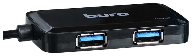 Разветвитель USB Buro BU-HUB4-U3.0-S 4порт. черный