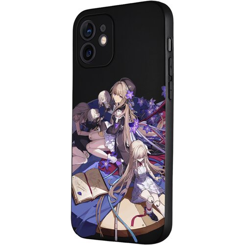 Силиконовый чехол с защитой камеры Mcover для Apple iPhone 12 Honkai Impact, Герта