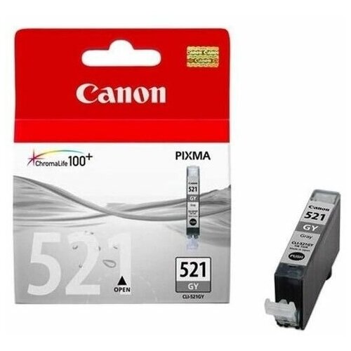 Картридж Canon 521 серый CLI-521GY оригинальный 2937B004 Canon PIXMA MP980 MP990