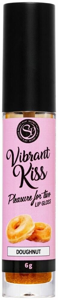 Бальзам для губ Lip Gloss Vibrant Kiss со вкусом пончиков - 6 гр. ,