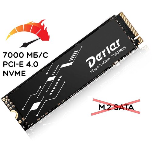 1 ТБ Внутренний SSD диск Derlar NVMe M.2 PCI-E 4.0x4 (DL770-1T)