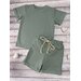 Комплект одежды  Varyo детский, шорты и футболка, размер 104, зеленый