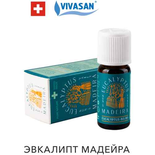 Эфирное масло эвкалипт мадейра Vivasan, 10ml масло для массажа эвкалипт мадейра 100 мл