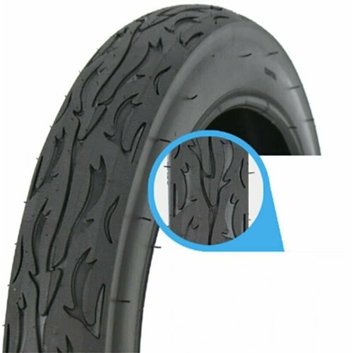 фото Покрышка 26"х3.0", flame, try-041, дорожная, рисунок "пламя" (покрышка для полуфэтбайка) нет бренда