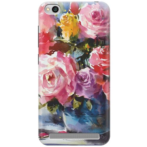 фото Re:pa накладка transparent для xiaomi redmi 5a с принтом "акварельный букет цветов"