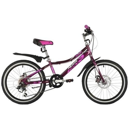Горный (MTB) велосипед Novatrack Alice 20 Disc (2021) пурпурный 10 (требует финальной сборки)